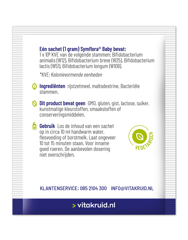 Vitakruid Symflora® Baby Probiotica Voor Moeder & Baby (30 Zakjes) - image 2