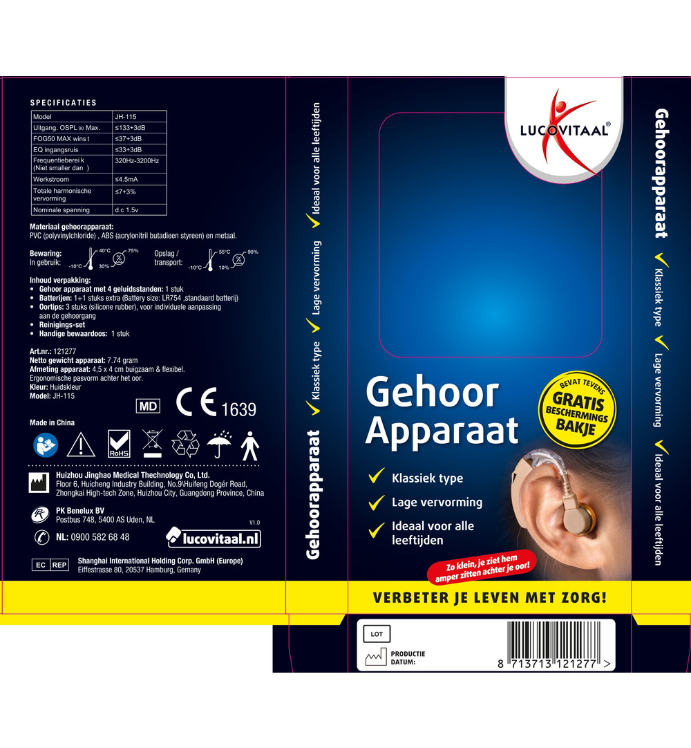 Lucovitaal Gehoorapparaat (1 stuk)