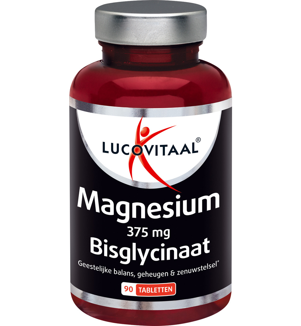 Lucovitaal Magnesium 375mg Bisglycinaat (90 tabletten)