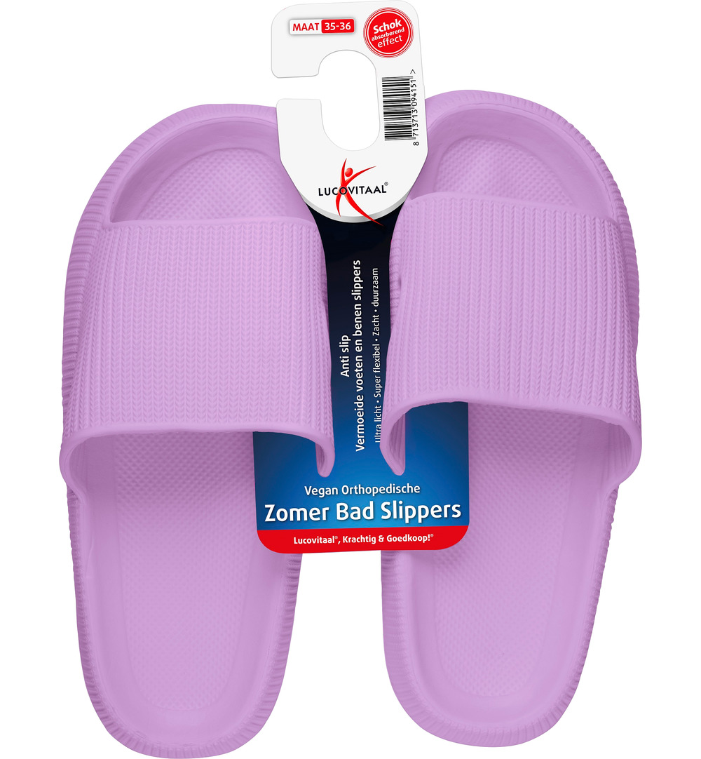 Lucovitaal Orth. Badslippers 35-36 Roze (1 paar)