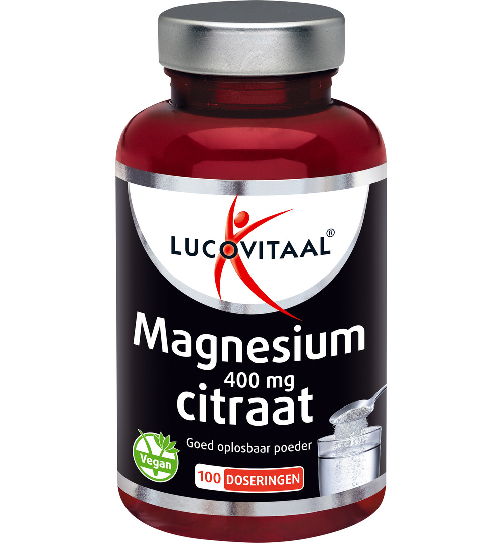 Lucovitaal Magnesium 400mg Citraat Poeder (100 doseringen)