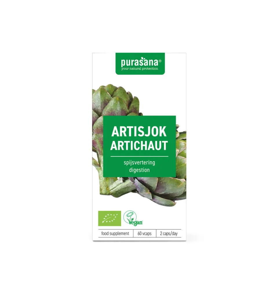 Purasana Artisjok extract 300 mg (60 vega capsules)