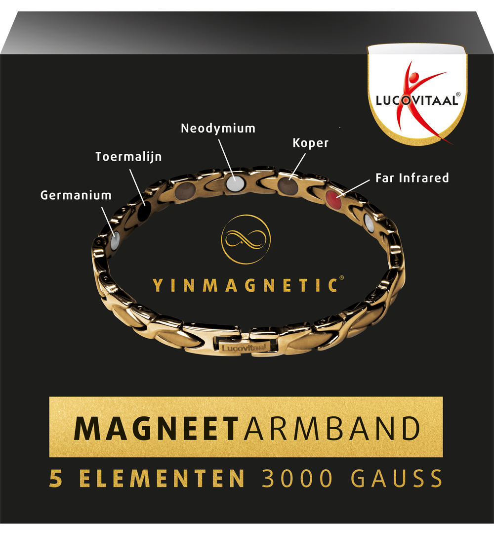 Lucovitaal Magneet Armband Goud (1 stuk)