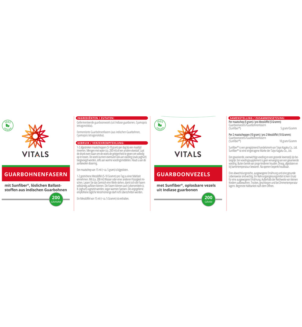 Vitals Guarboonvezels (200 gr) - image 3
