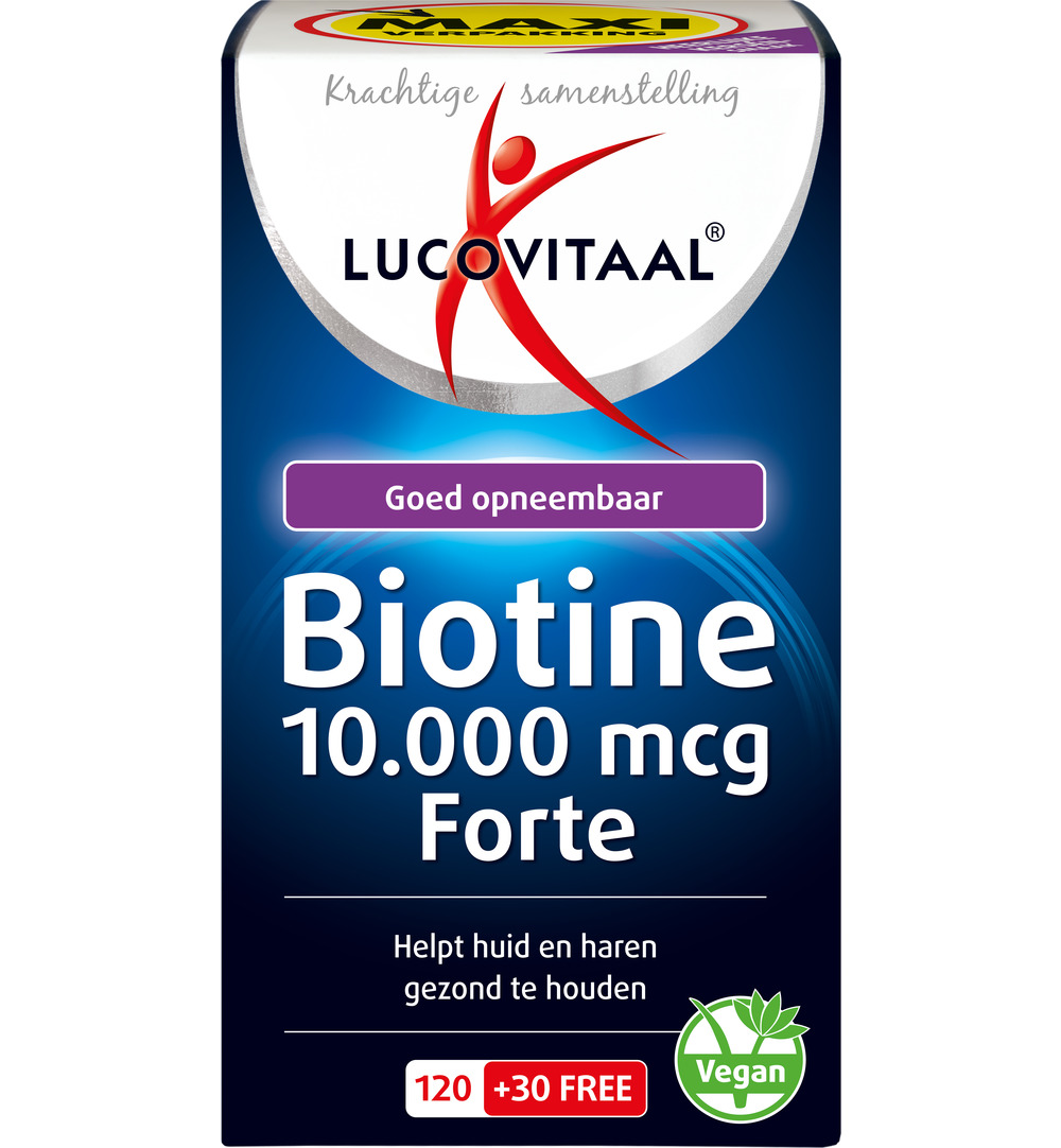 Lucovitaal Biotine 10.000mcg Forte (150 zuigtabletten)