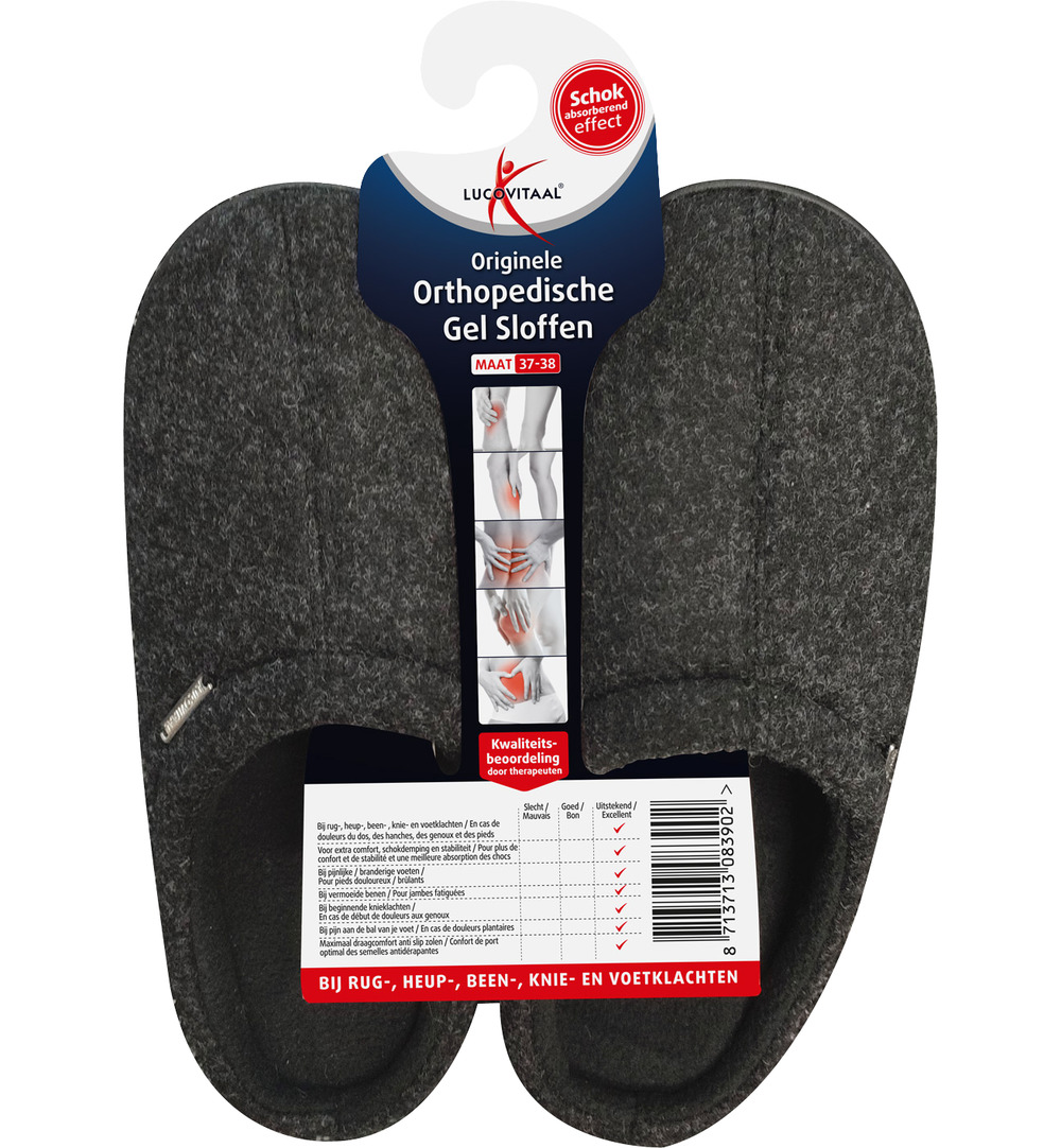 Lucovitaal Orth. Gel Sloffen 37-38 (1 paar)