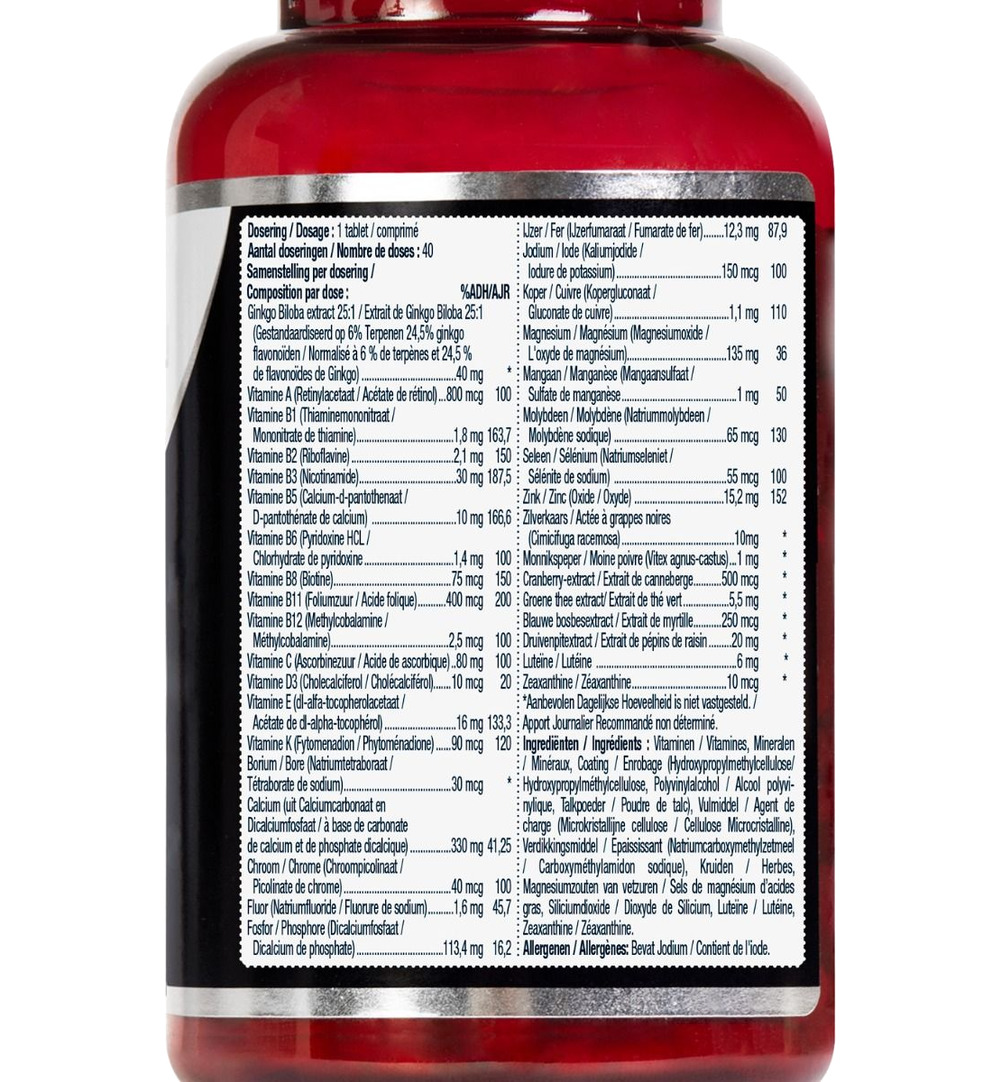 Lucovitaal Multi Compleet Vrouw 50+ (40 tabletten)