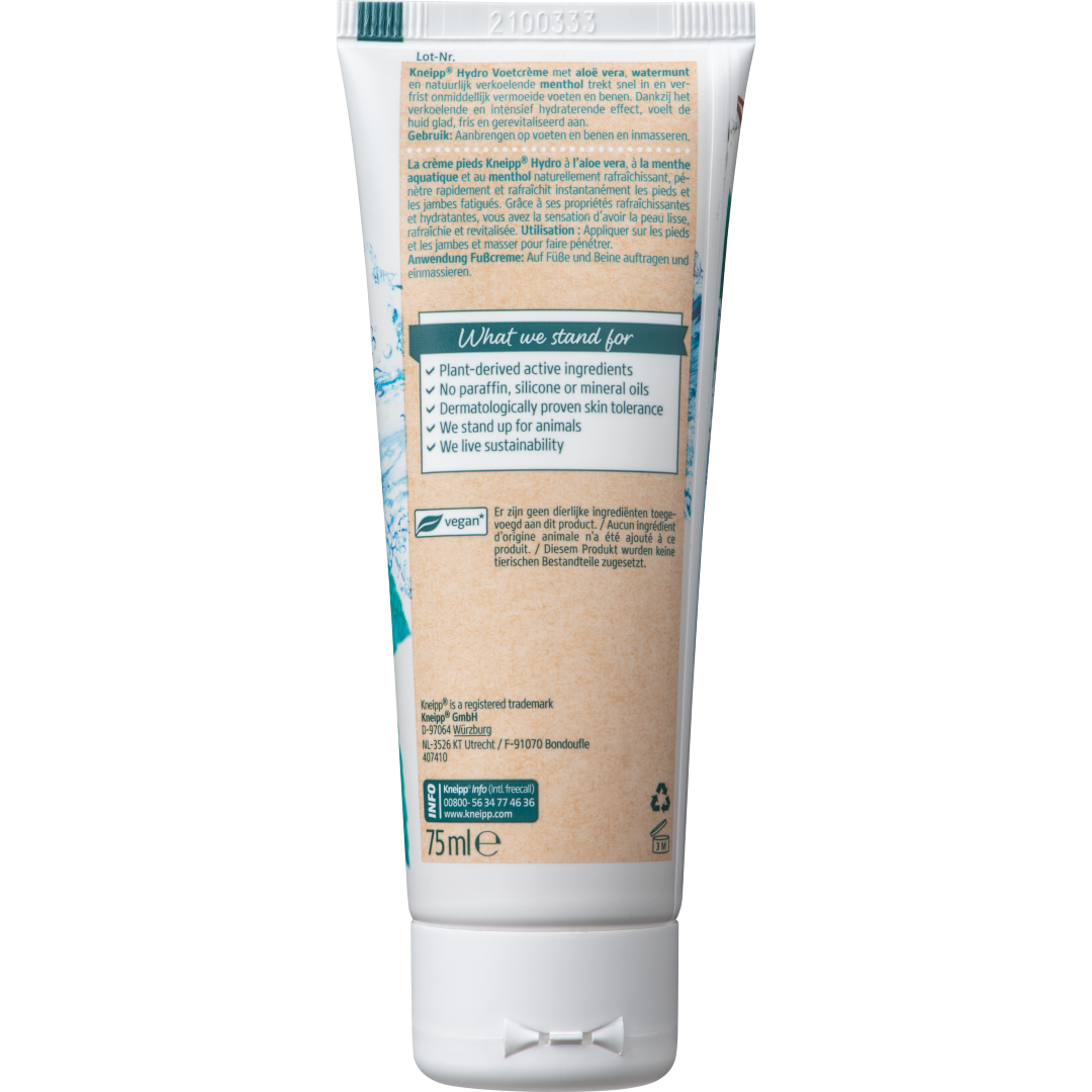 Kneipp Voetcreme hydro (75 ml) - image 3