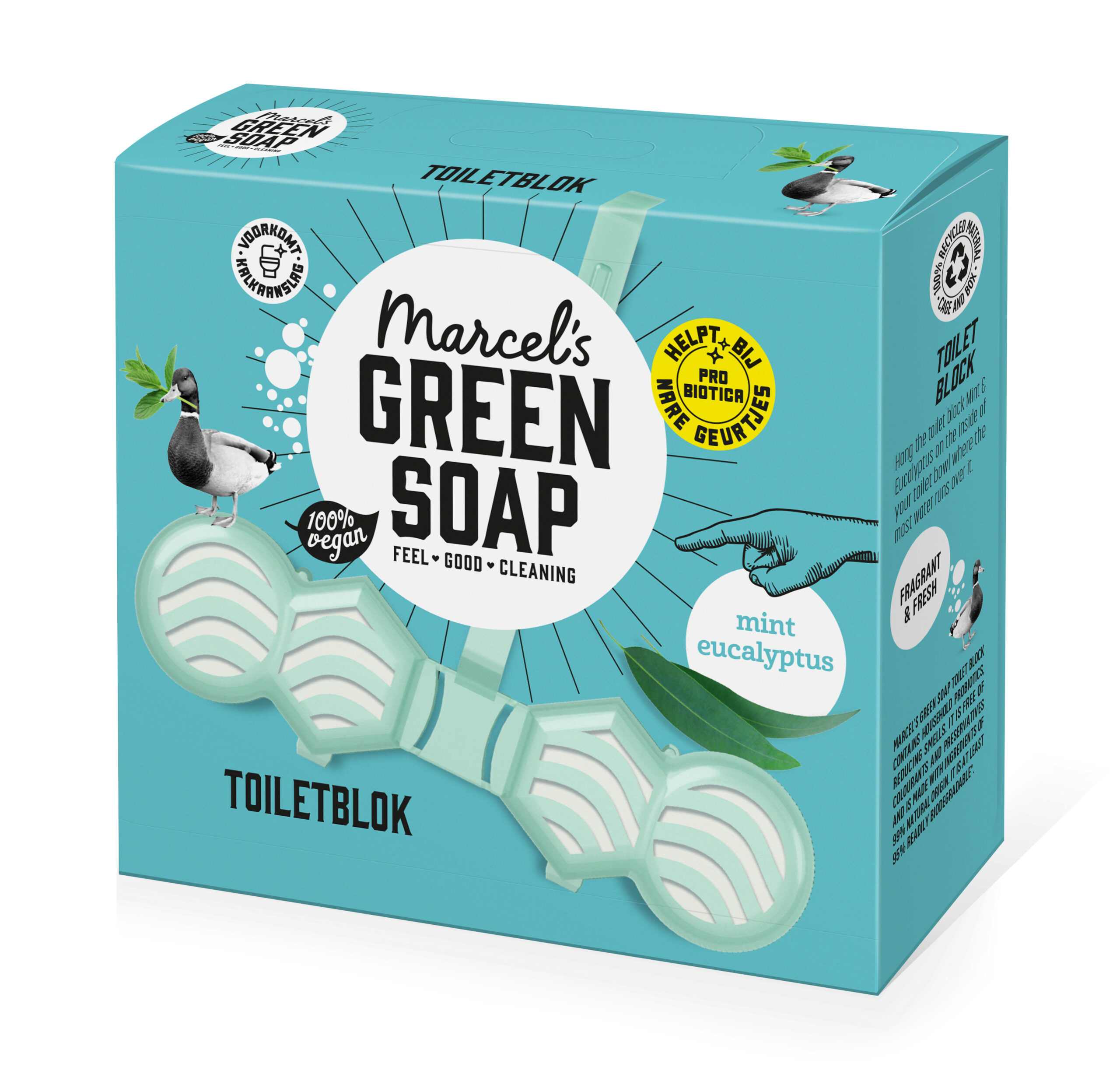 Marcel's Green Soap Toiletblok Munt & Eucalyptus (35 gr)