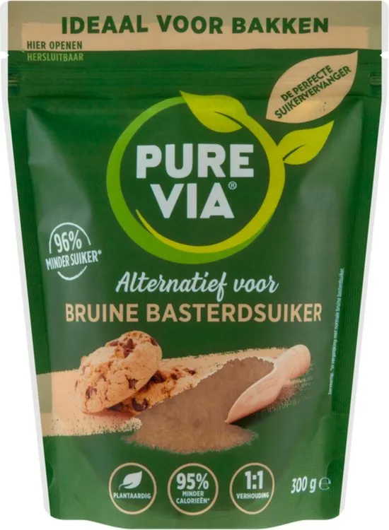 Pure Via Alternatief voor Bruine Bastersuiker (300 gr)