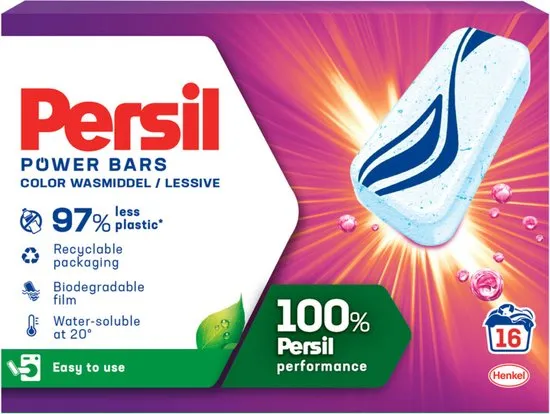 Persil Wasmiddel Powerbars Color (16 stuks)