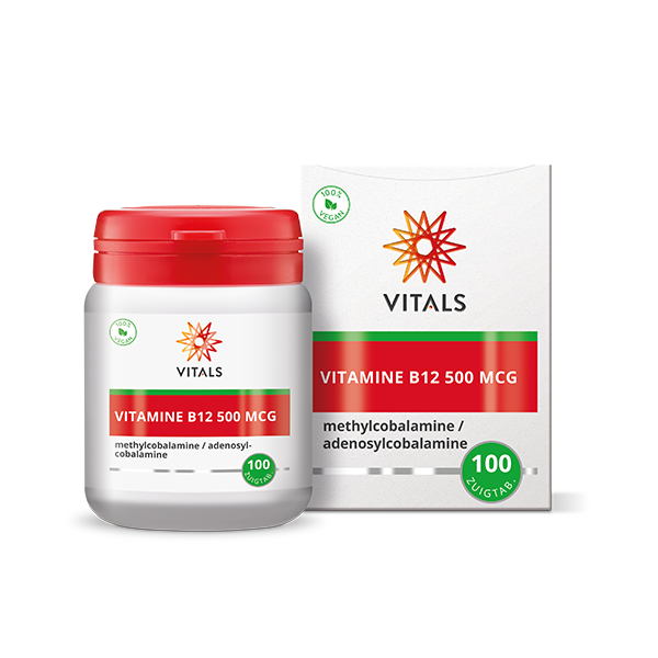 Vitals Vitamine B12 500 Mcg (100 zuigtabletten) - image 2