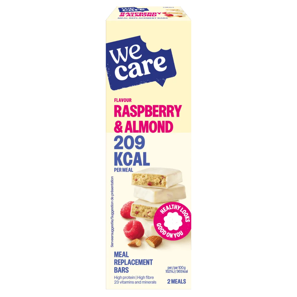 WeCare Bars rasberry almond (116 gr)