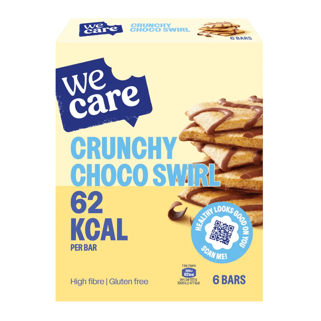 WeCare Bars crunchy choco swirl (78 gr)