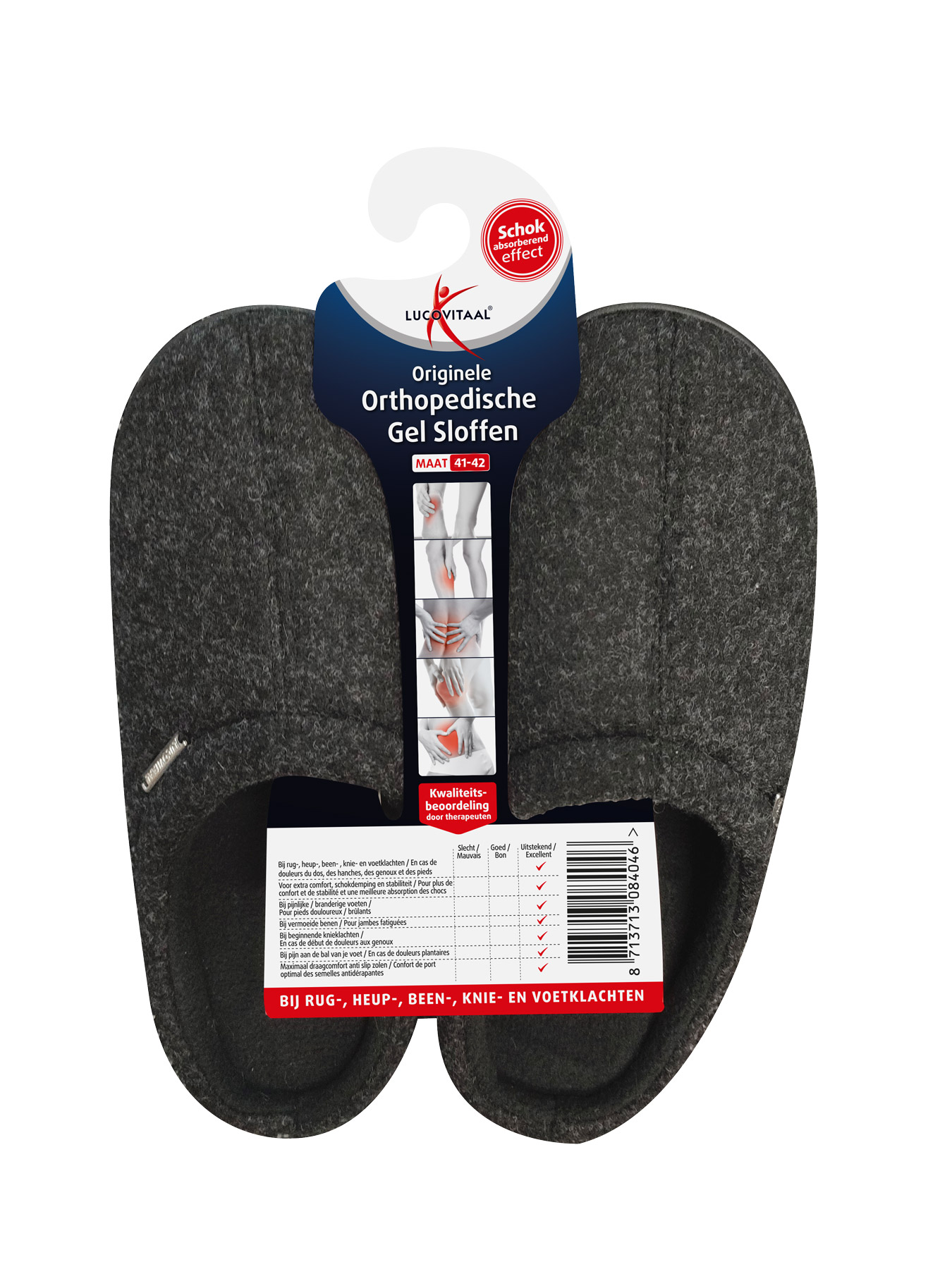 Lucovitaal Orth. Gel Sloffen 41-42 Hanger (1 paar)