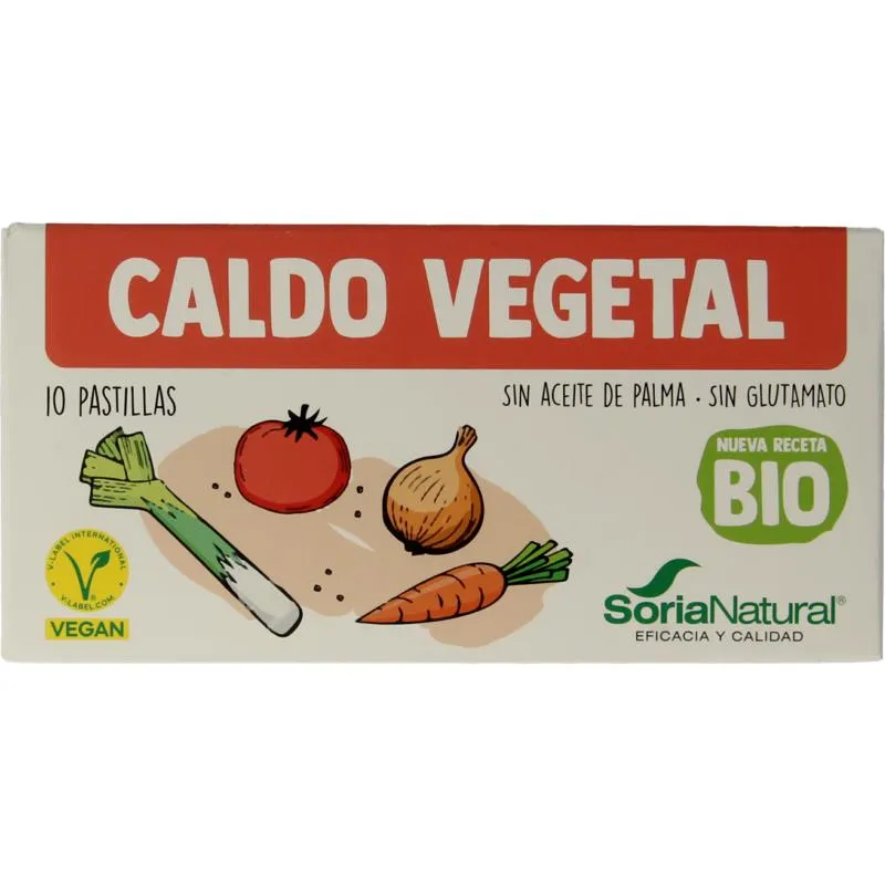 Soria Natural Bouillonblokjes Plantaardig Bio (10 stuks)