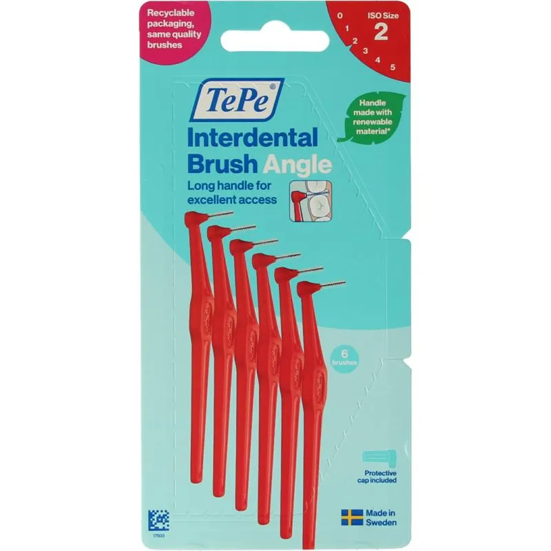 Tepe Interdentale Ragers Original Rood 0,5mm Maat 2 (6 stuks)