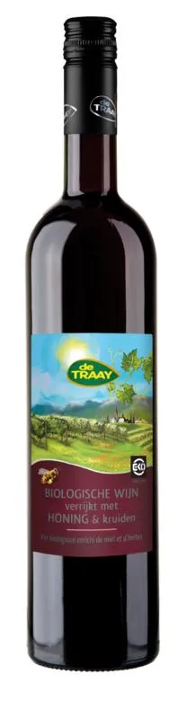 De Traay Honingwijn Rood Eko (750 ml)