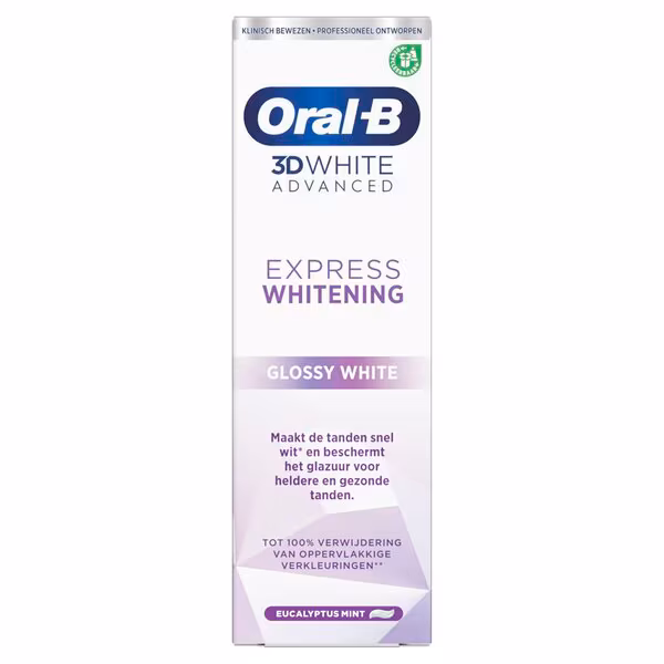 Oral B 3D White Advanced Express Whitening Glossy White (75 ml)