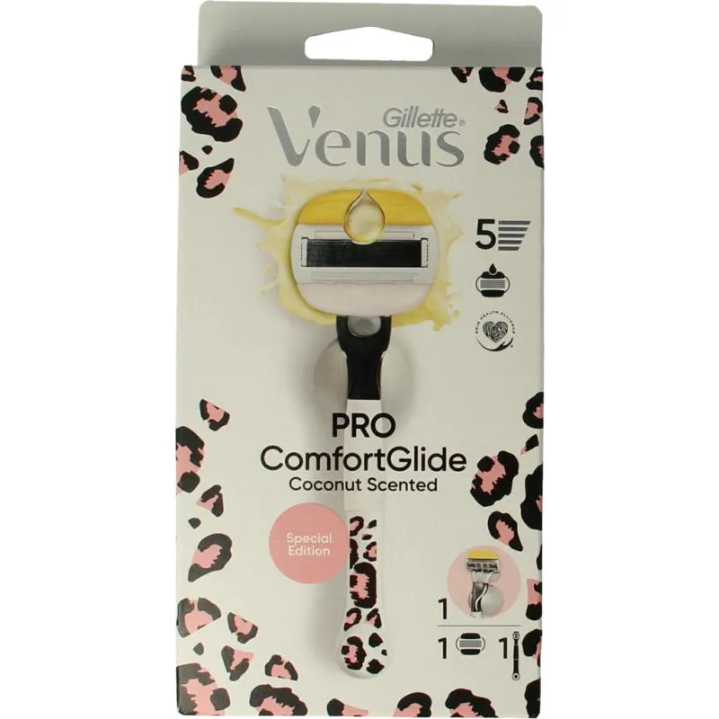 Gillette Venus Comfortglide Coconut Modular Leopard Razor (1 stuk)