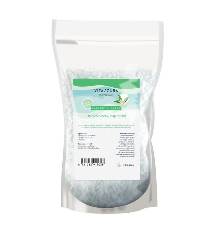 Vitacura Magnesium Zout Flakes Oranjebloesem (150 gr)