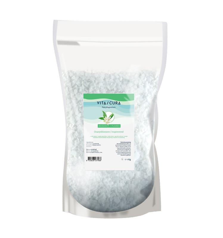 Vitacura Magnesium Zout Flakes Oranjebloesem (1000 gr)