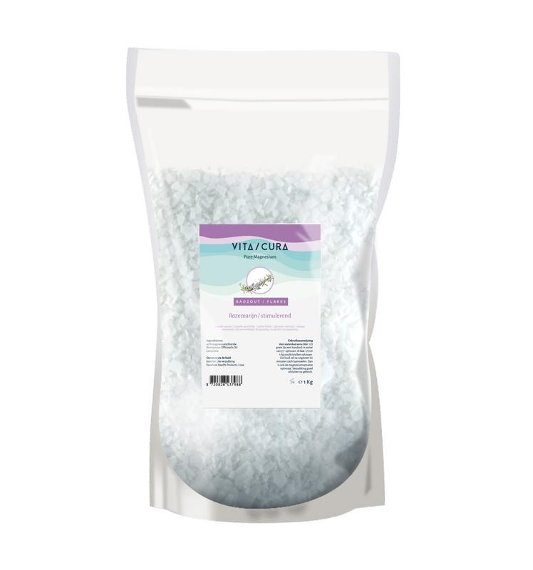 Vitacura Magnesium Zout Flakes Rozemarijn (1000 gr)