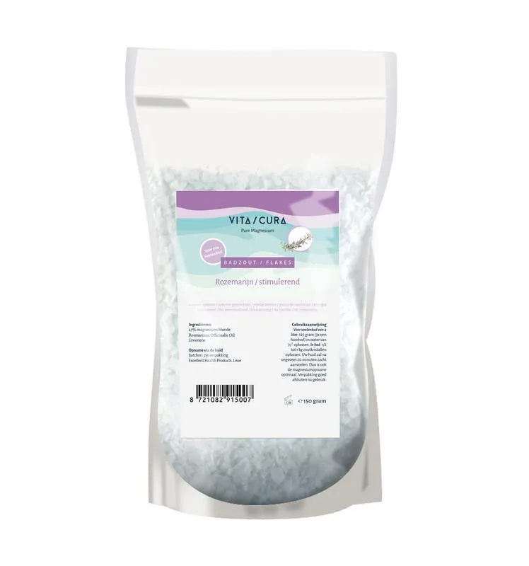 Vitacura Magnesium Zout Flakes Rozemarijn (150 gr)