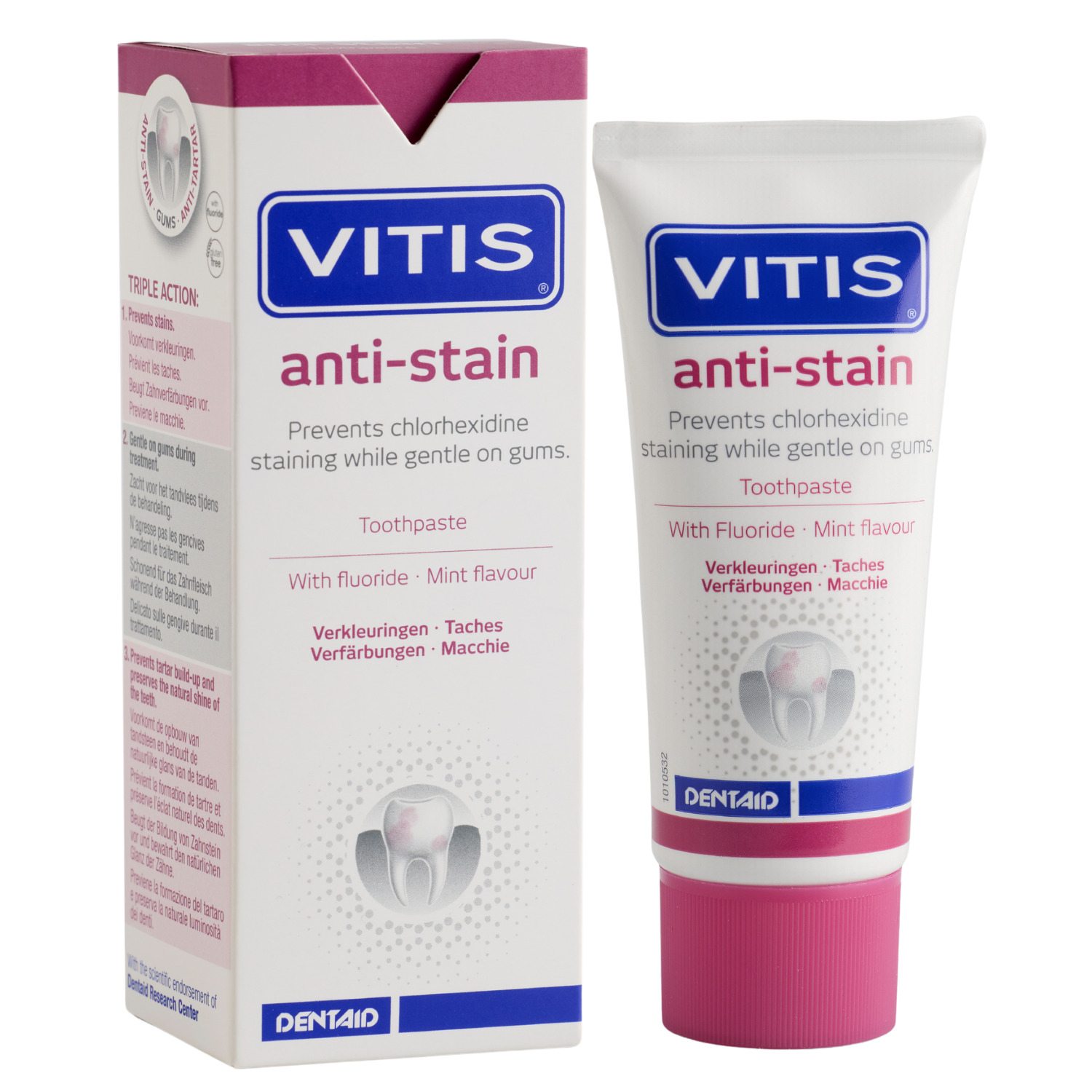 Vitis Tandpasta Anti-Stain (50 ml)