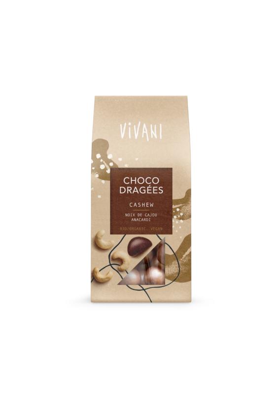 Vivani Choco Dragees Cashew Bio (75 gr)