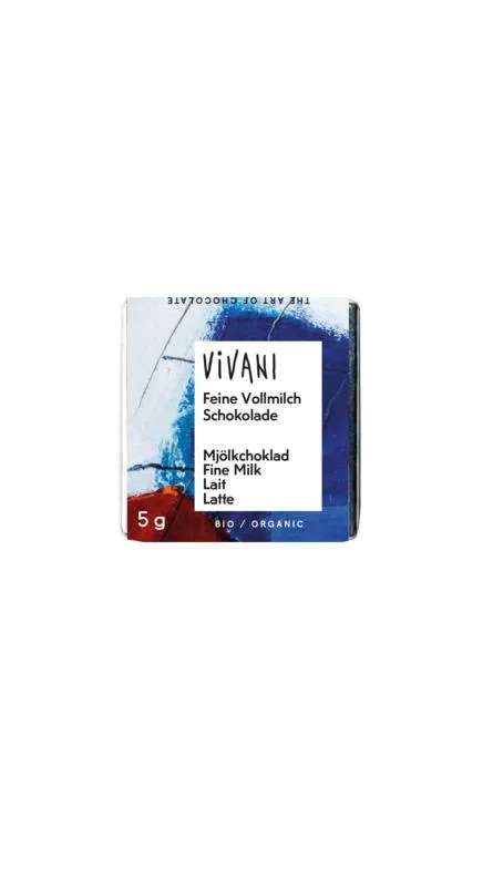 Vivani Chocolade Naps Melk 5 Gram (200 Stuks)