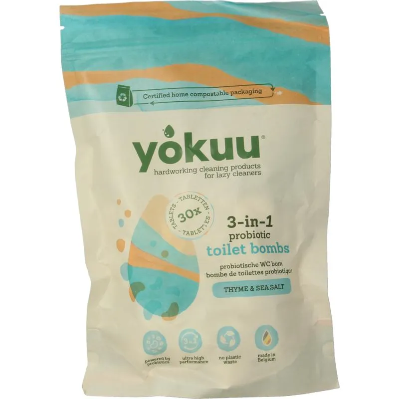 Yokuu Toilet Bomb Thyme And Sea Salt (30 tabletten)