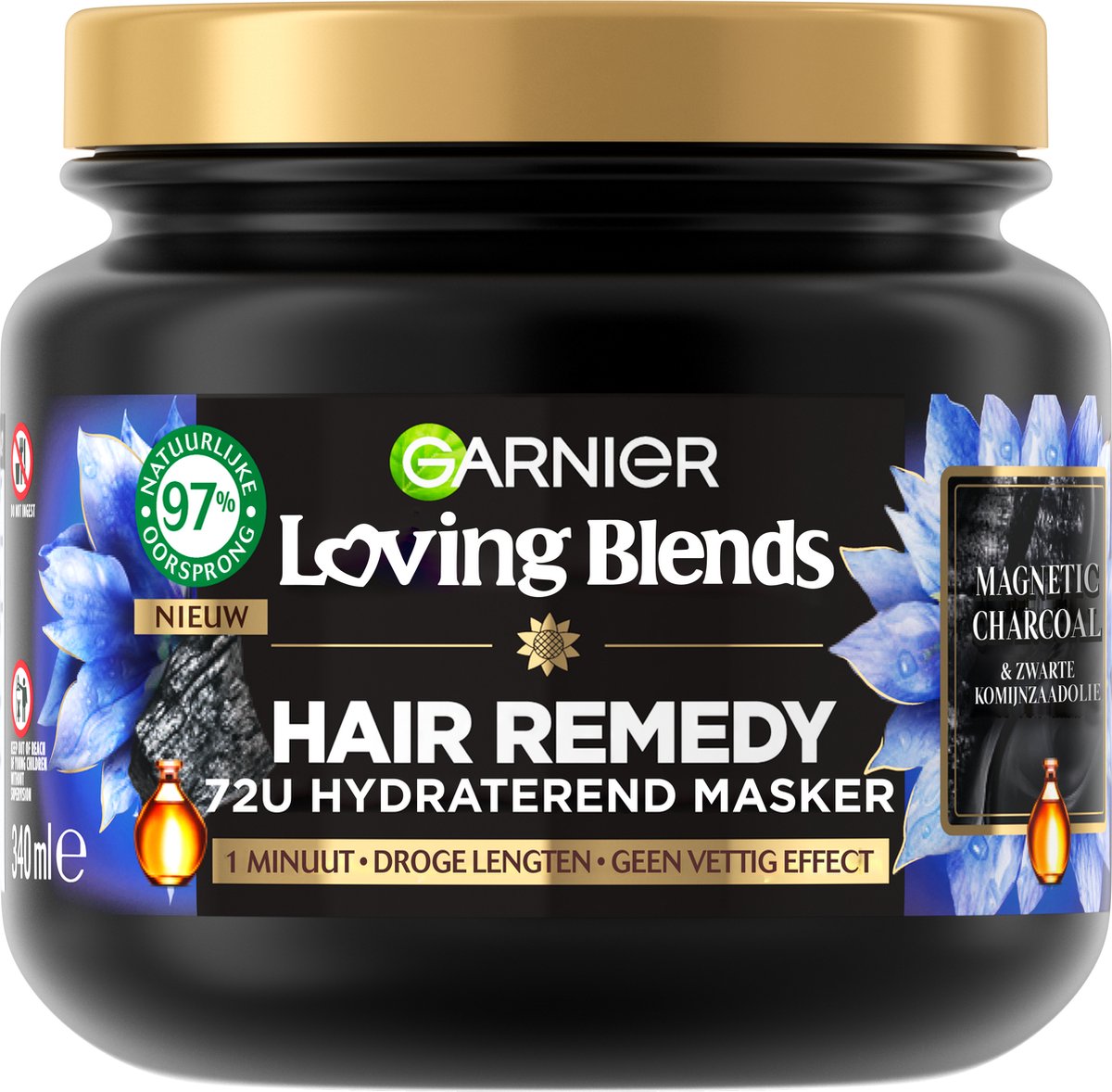 Garnier Loving Blends Masker Magnetic (340 ml)