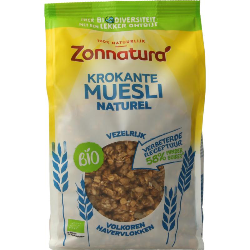 Zonnatura Krokante Muesli Naturel Bio (375 gr)