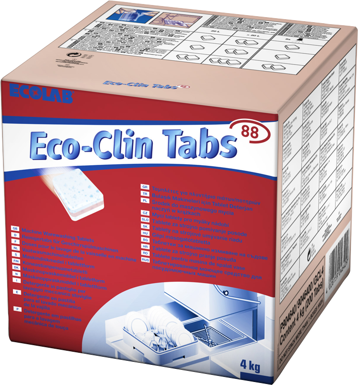 Ecolab Vaatwasmiddel Eco-Clin Tabs 88 (200 tabletten)