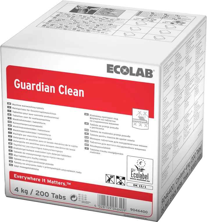Ecolab Vaatwasmiddel Guardian Clean (200 tabletten)