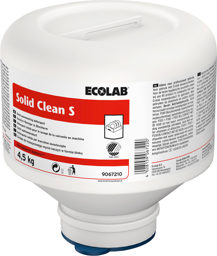 Ecolab Vaatwasmiddel Solid Clean S (4500 gr)