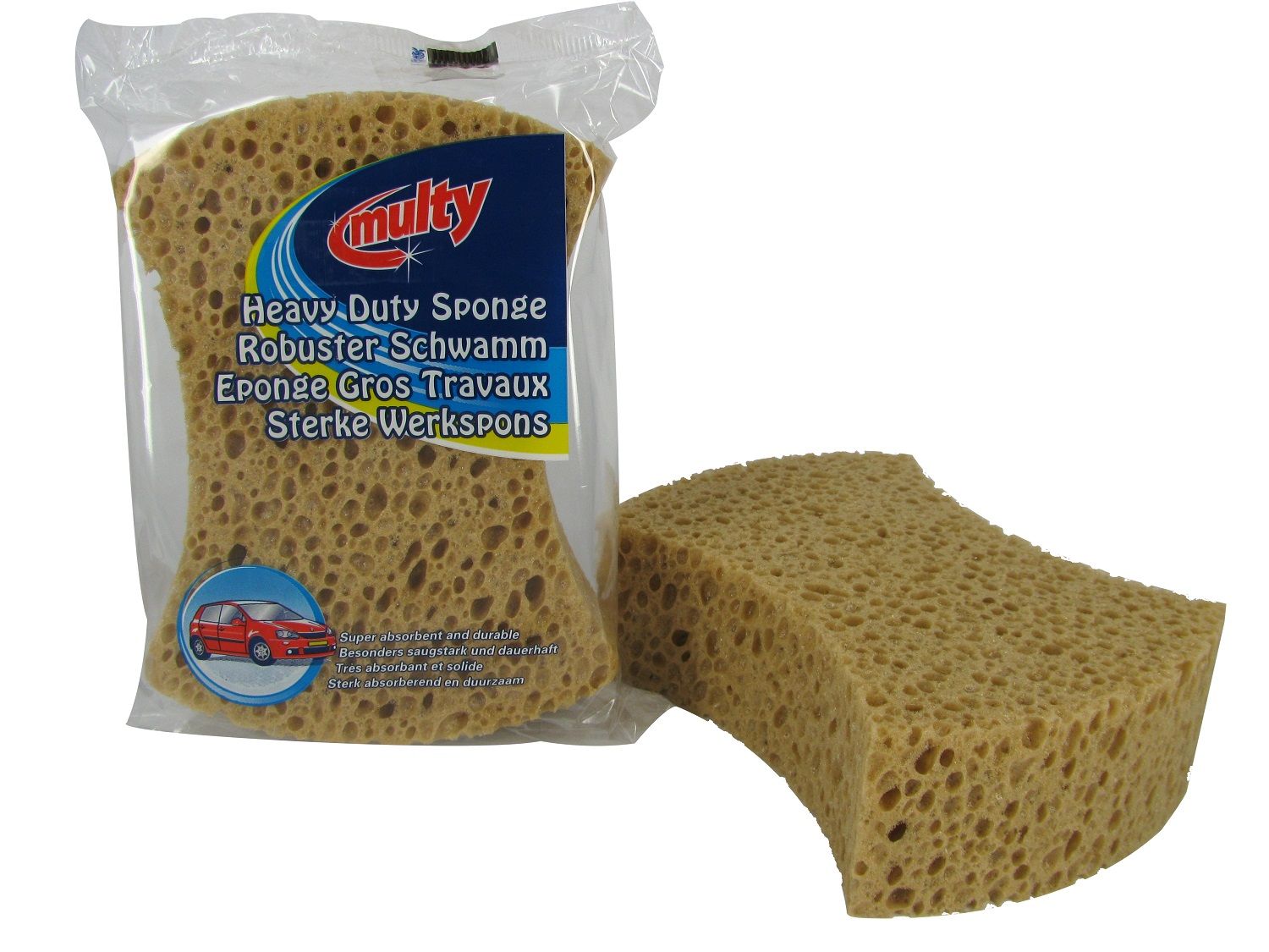 Multy Heavy Duty Spons 19X14.5X6Cm (1 stuk)