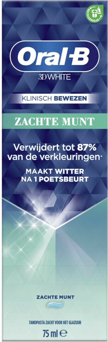 Oral B Tandpasta 3D White Soft Mint (75 ml)