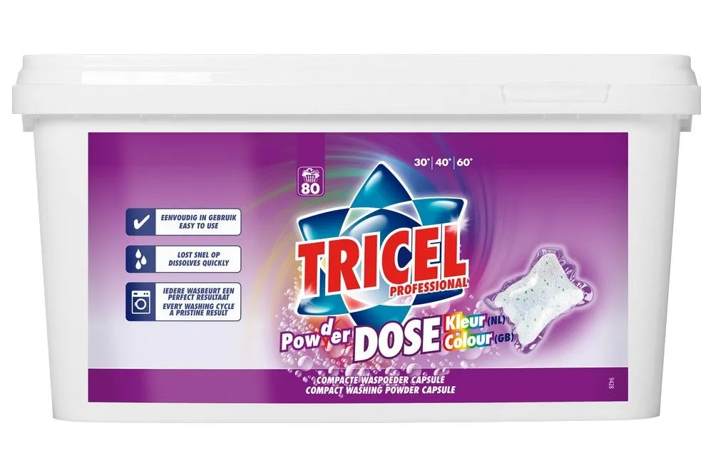 Tricel Wasmiddel Powder Pods Dose Kleur Emmer (2160 gr)
