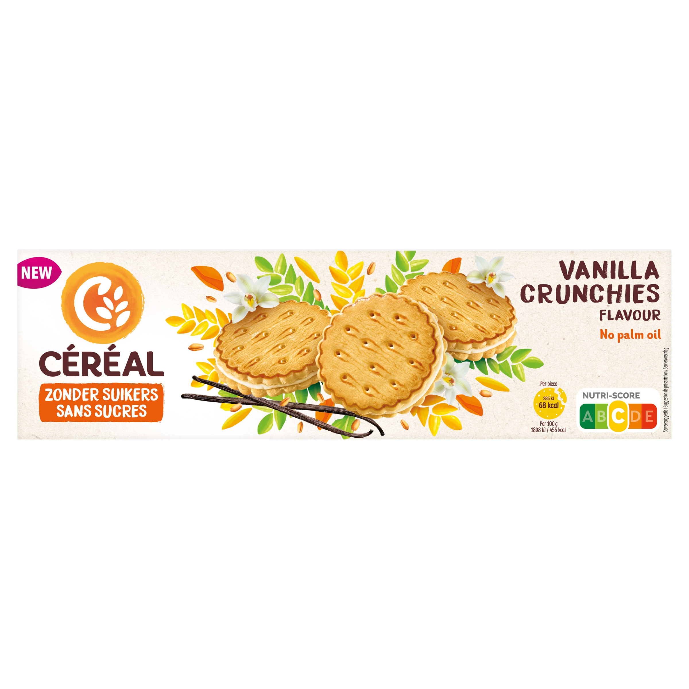 Céréal Vanilla Crunchies (4 x 3 stuks)