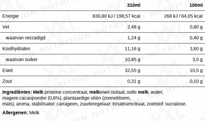 XXL Nutrition N'Joy Protein Drink Chocolade (310 ml)