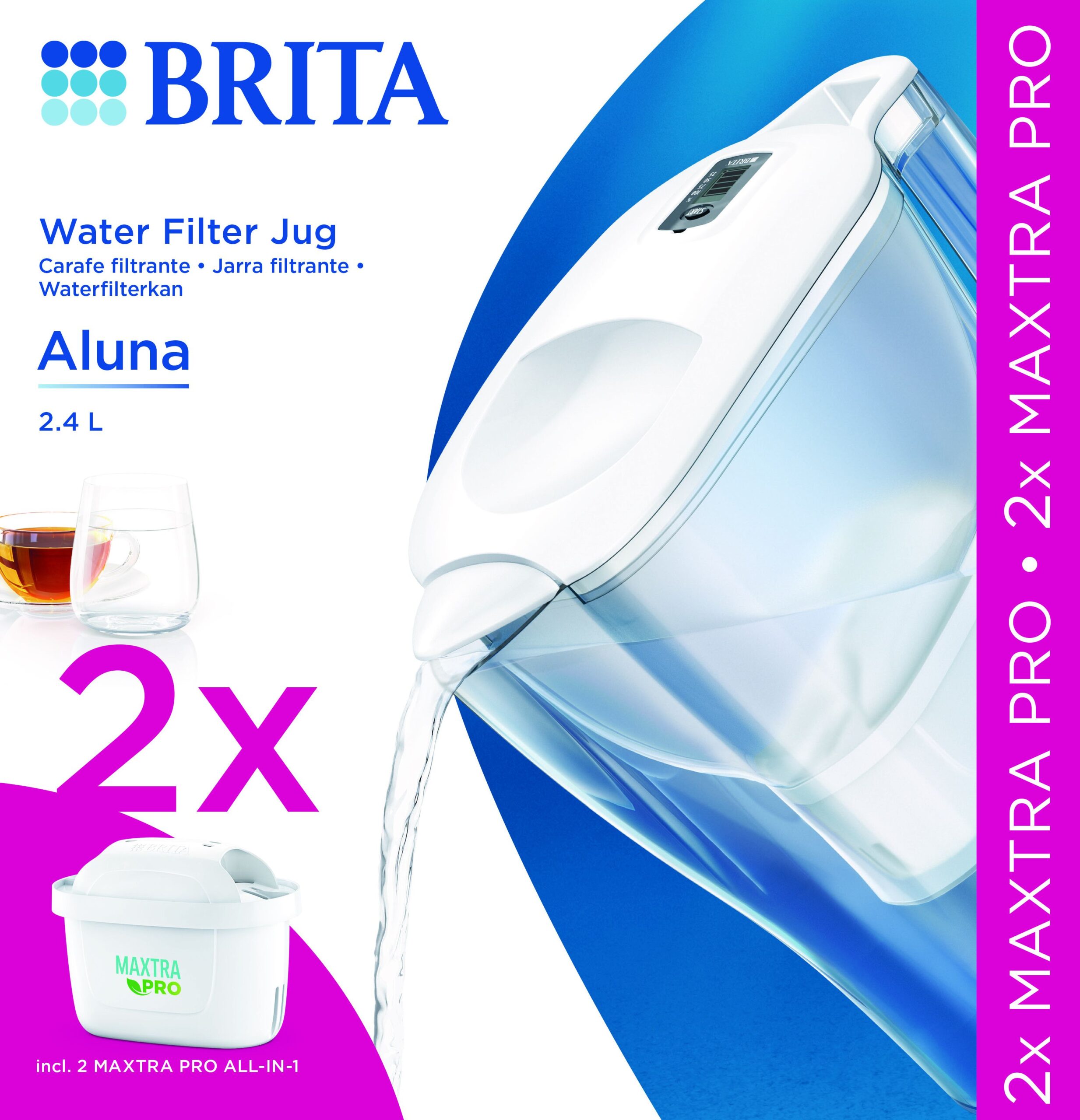 Brita Waterfilterbundel Aluna Cool White (1 stuk)