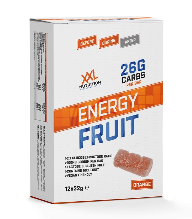 XXL Nutrition Energiereep Fruit Orange (12 X 32 gr)