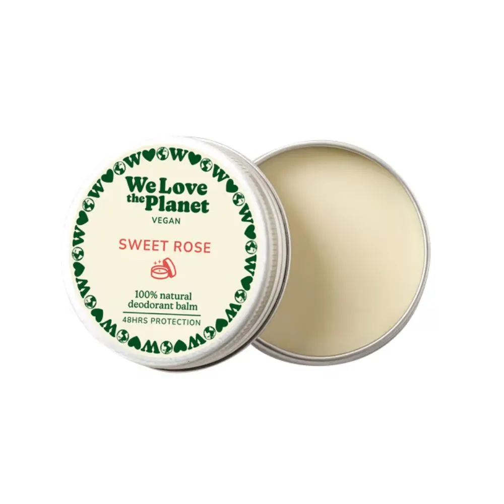We Love The Planet Deodorant Balm - Sweet Rose (Vegan) (35 gr)