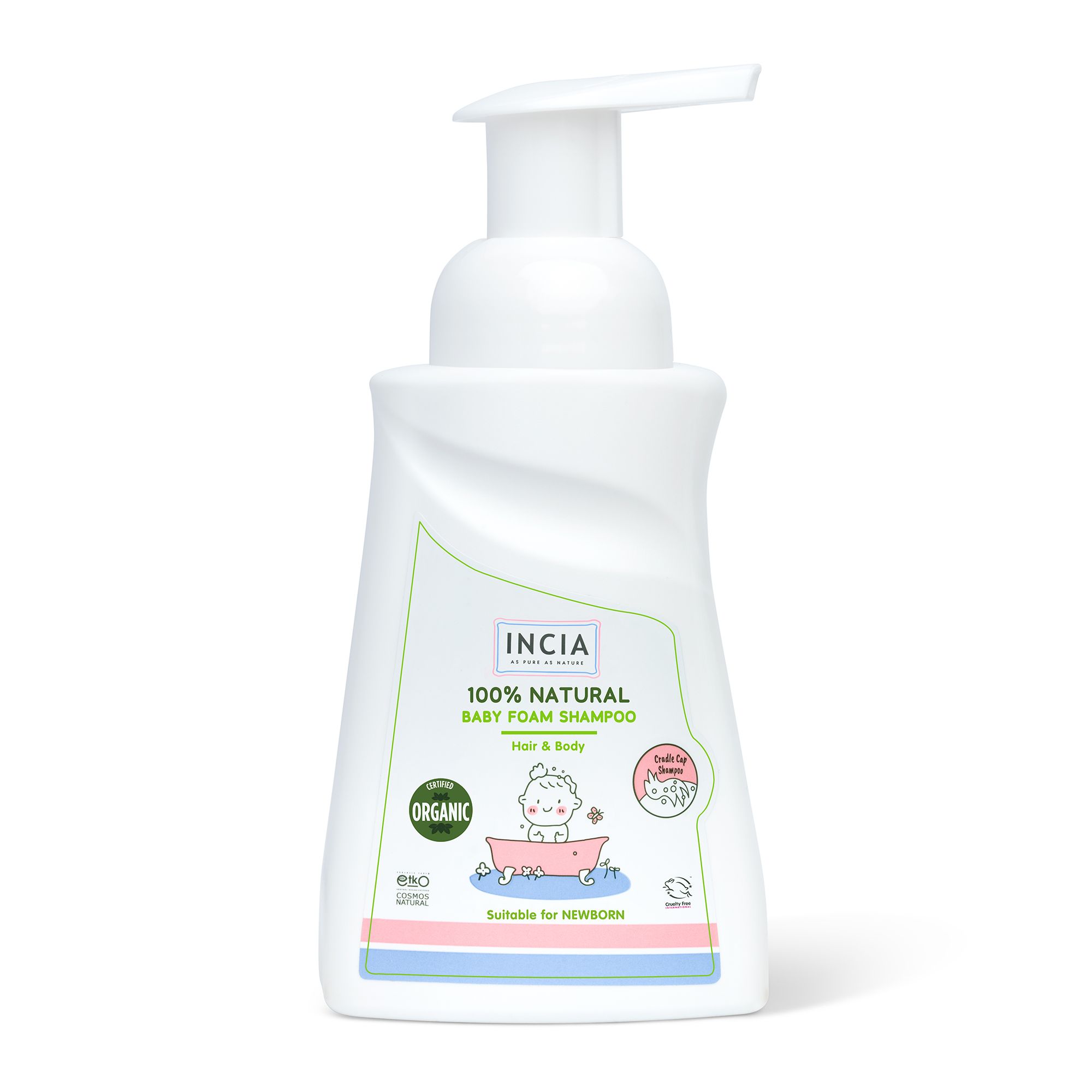 Incia Baby Care Schuim Shampoo (200 ml)