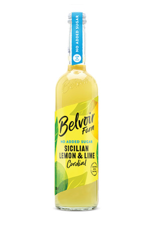 Belvoir No added Sugar Sicilian Lemon & Lime Cordial  (500 ml)