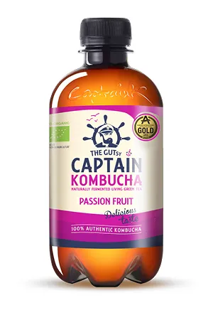 The Gutsy Captain Kombucha Passionfruit BIO (400 ml)