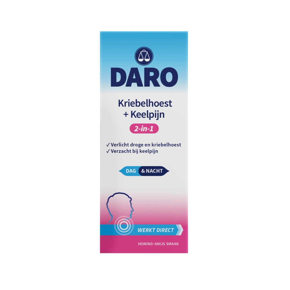 Daro 2-in-1 Kriebelhoest + Keelpijn  (150 ml)