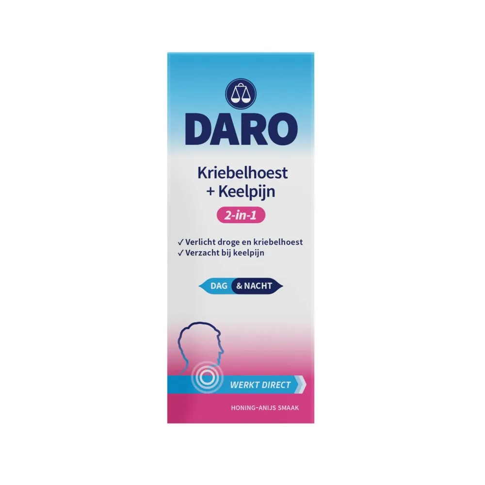 Daro 2-in-1 Kriebelhoest + Keelpijn  (150 ml)
